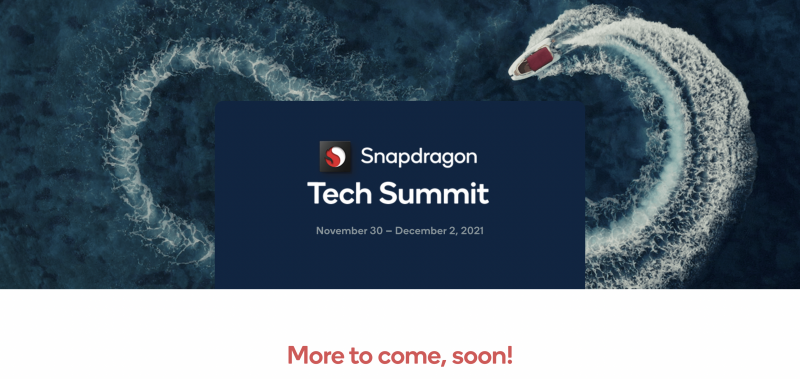 Qualcomm Tech Summit järjestetään 30. marraskuuta - 2. joulukuuta.
