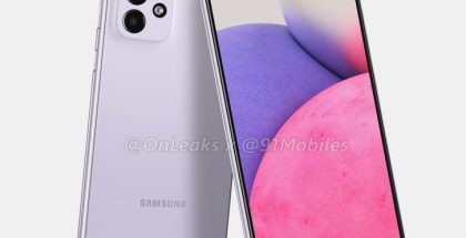Samsung Galaxy A33 5G:n mallinnos. Kuva: OnLeaks / 91mobiles.
