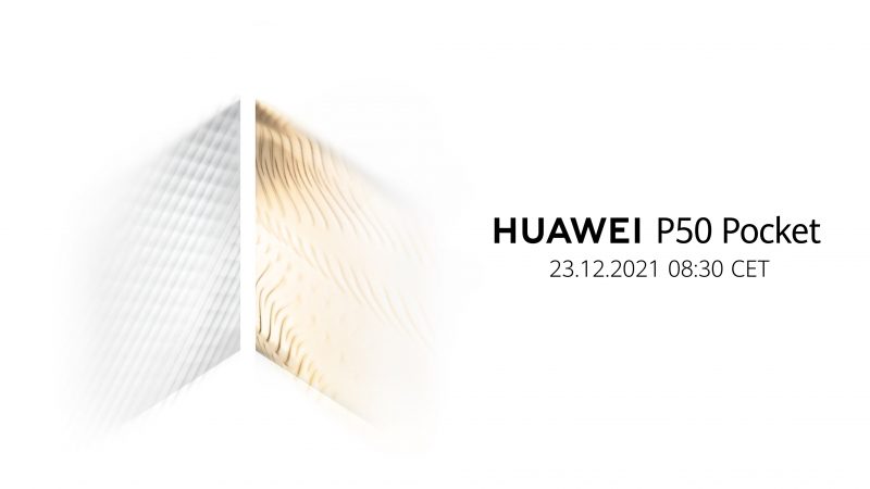 Huawei P50 Pocket julkistetaan 23. joulukuuta.