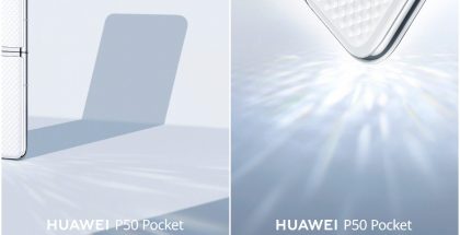 Huawein julkaisemat vihjailevat ennakkokuvat P50 Pocketista.