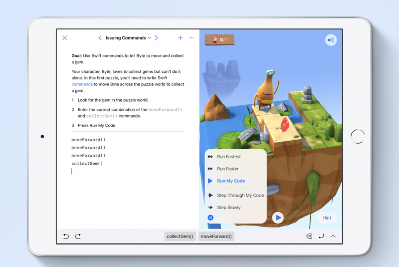 Swift Playgrounds.