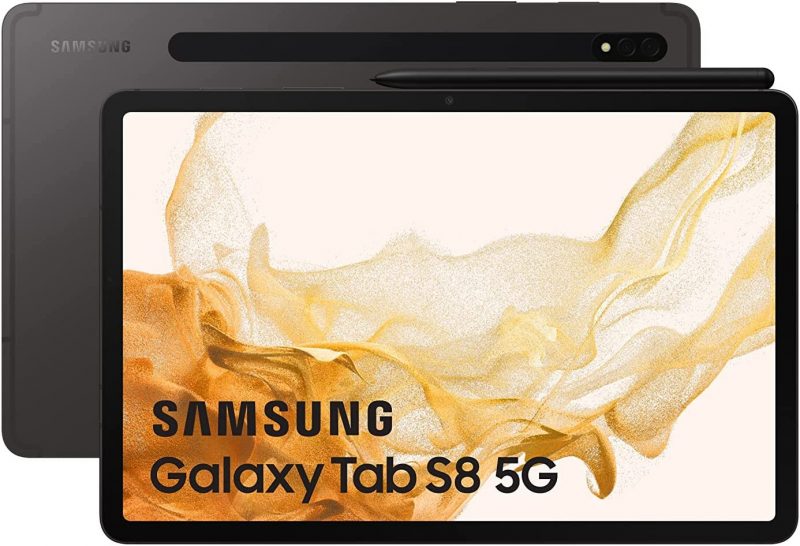 Samsung Galaxy Tab S8, grafiitti. Kuva: Amazon.