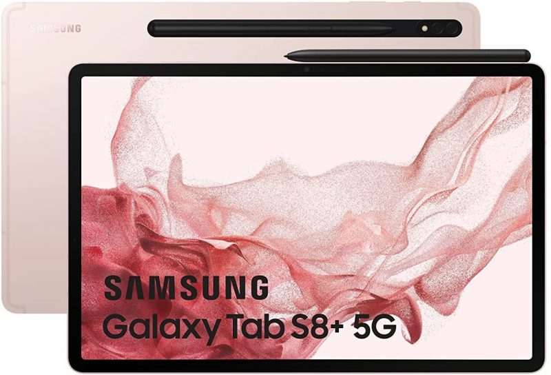 Samsung Galaxy Tab S8+, pinkki. Kuva: Amazon.
