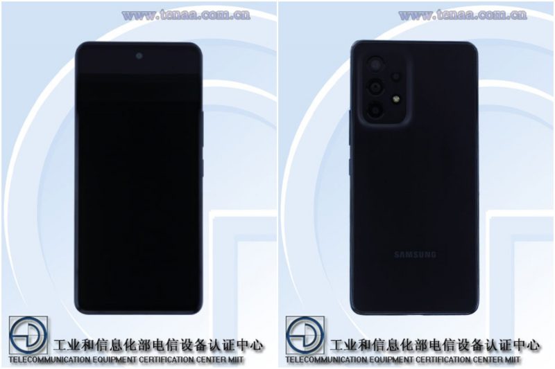 Samsung Galaxy A53 5G TENAAn kuvissa.