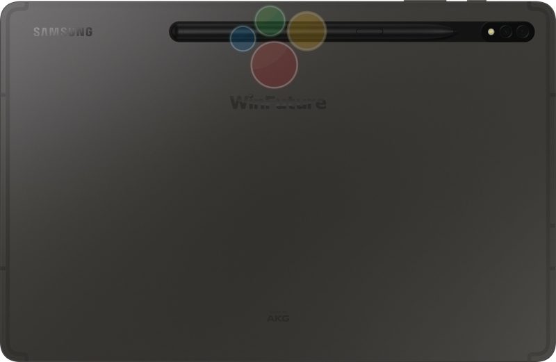 Samsung Galaxy Tab S8+ takaa. Kuva: WinFuture.de.