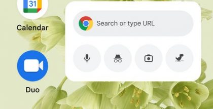Google Chromen uudet Android 12 -widgetit.