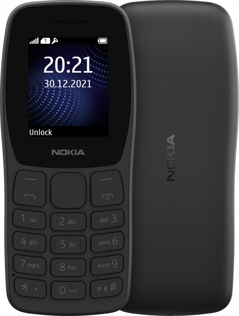 Nokia 150 Africa Edition harmaana Charcoal-värinä.