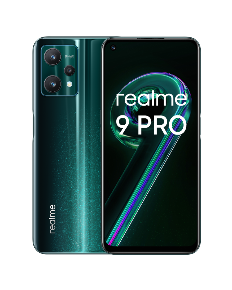 Realme 9 Pro, Aurora Green.