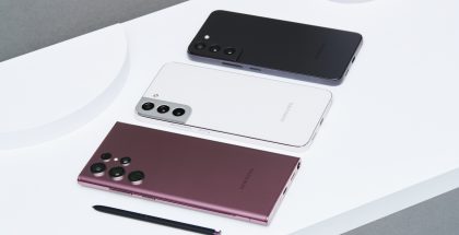Samsung Galaxy S22 Ultra, Galaxy S22+ ja Galaxy S22.