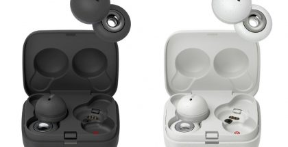 Sony LinkBuds -kuulokkeet ja -latauskotelo kahtena värivaihtoehtona.