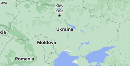 Ukraina Google Mapsissa.