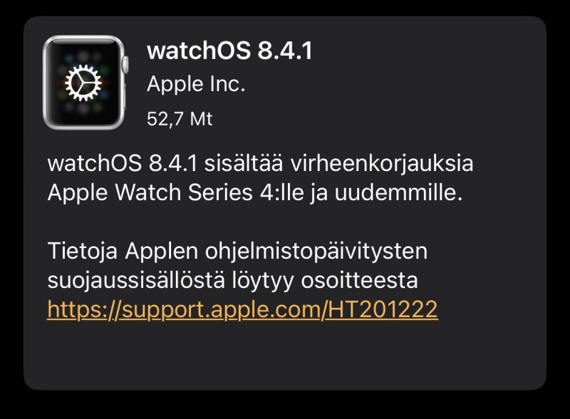 watchos for apple watch 1