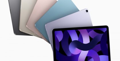 Keväällä 2022 esitelty 5. sukupolven iPad Air eri väreissä.