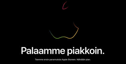 Applen verkkokauppa sulkeutui illan julkistusten alla.