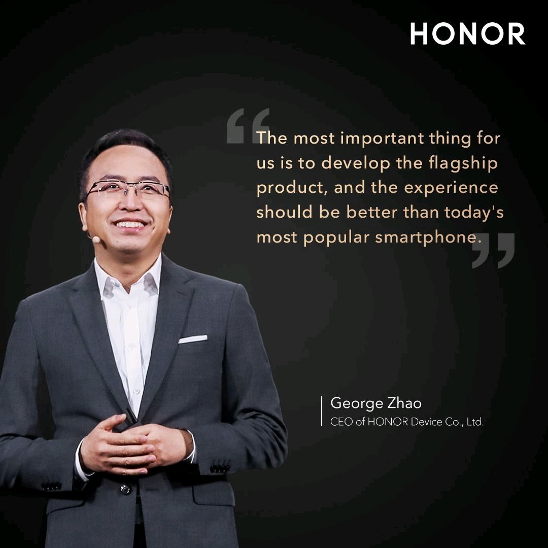Honorin toimitusjohtaja George Zhao on asettanut yhtiön tavoitteeksi markkinoiden parhaimpien älypuhelinten tekemisen.