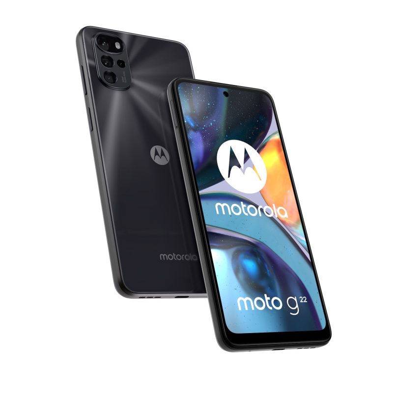 Motorola Moto G22, Cosmic Black.