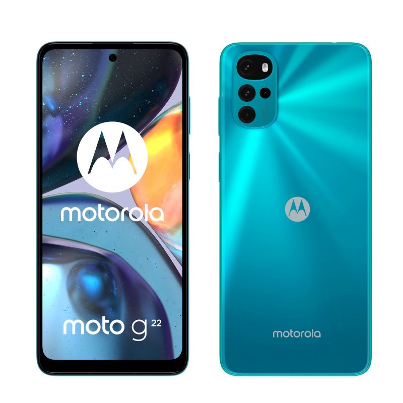 Motorola Moto G22, Iceberg Blue.