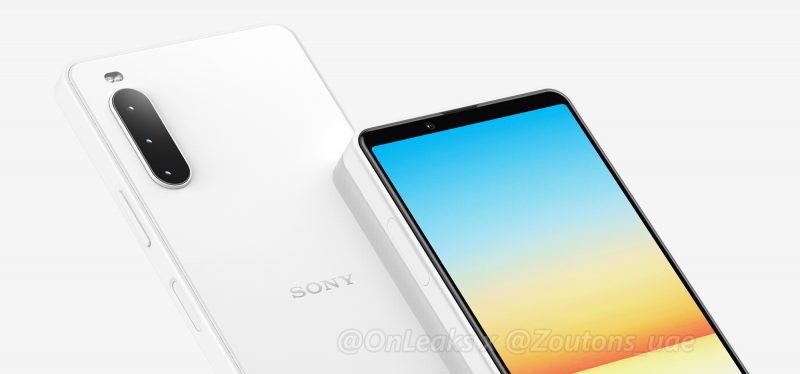 Sony Xperia 10 IV:n mallinnos. Kuva: OnLeaks / Zoutons.