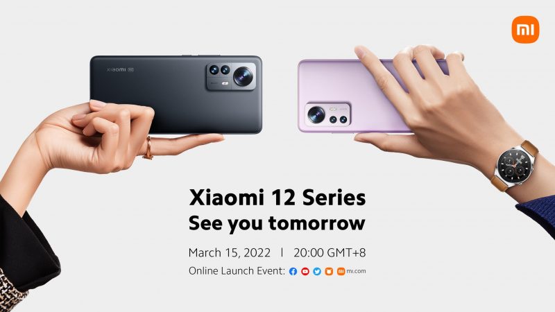 Xiaomi 12 -huippupuhelimet esitellään globaalisti 15. helmikuuta.