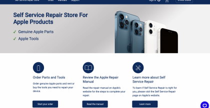 Apple-tuotteiden Self Service Repair Store.