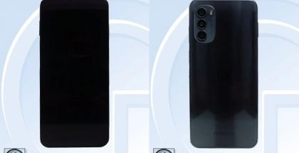 Motorolan Moto G82 5G:nä julkistettavaksi odotetun älypuhelimen kuvat TENAA-viranomaistietokannassa.