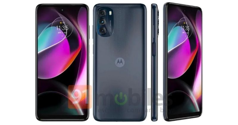 Motorola Moto G 5G (2022) eri kuvakulmista. Kuva: Evan Blass / 91mobiles.