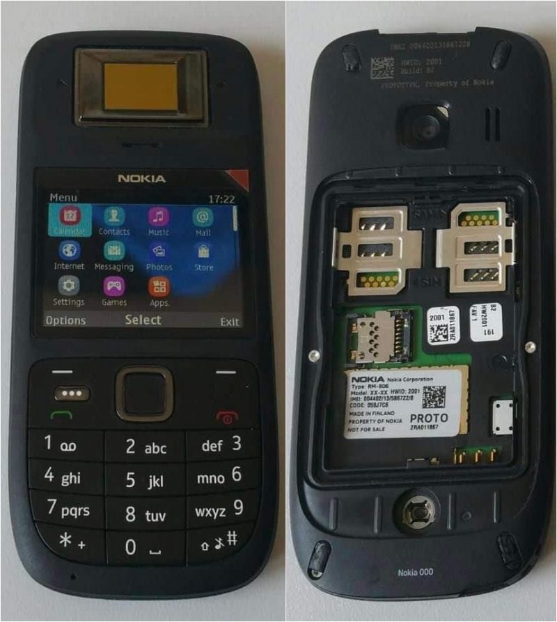 Nokia RM-806 -prototyyppi Dimitrios Vlachosin Twitterissä jakamissa kuvissa.