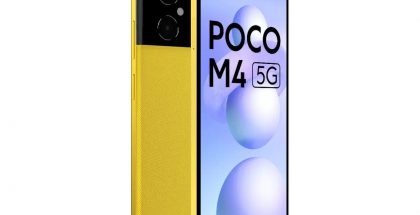Poco M4 5G, Poco Yellow -värissä.
