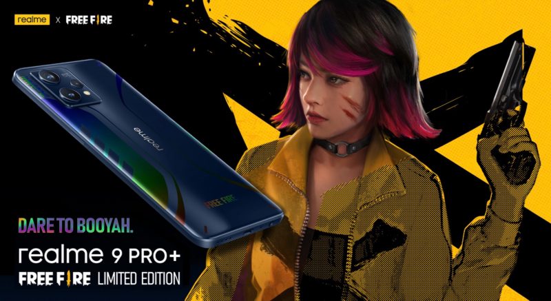 Realme 9 Pro+:sta tulee myyntiin Free Fire -erikoisversio.