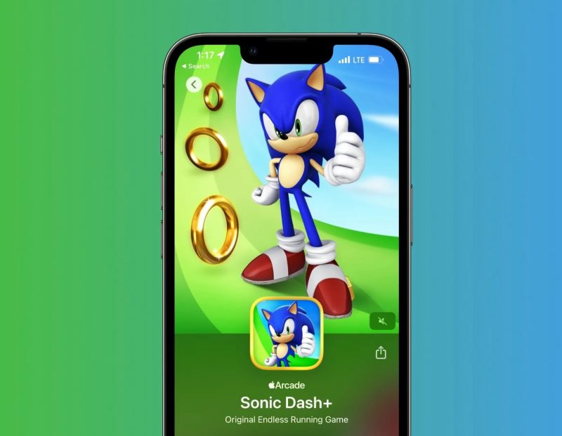 Sonic Dash+ on yksi Apple Arcaden huhtikuun uusista peleistä.