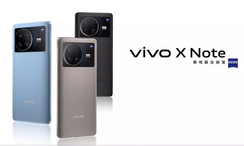Vivo X Note eri väreissä.