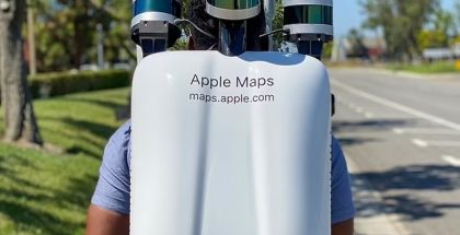 Apple Maps -kartoitukseen käytetty kuvausreppu. Kuva: Apple.
