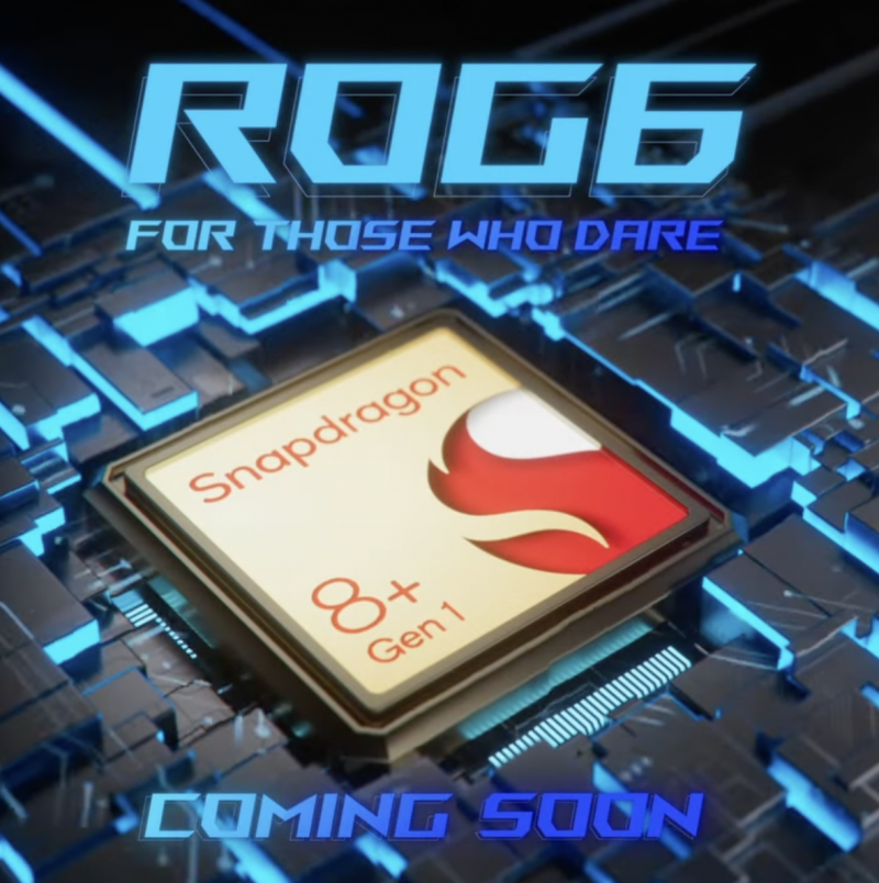 Asus ROG Phone 6 voi olla ensimmäisiä tai jopa aivan ensimmäinen älypuhelin Snapdragon 8+ Gen 1:llä.