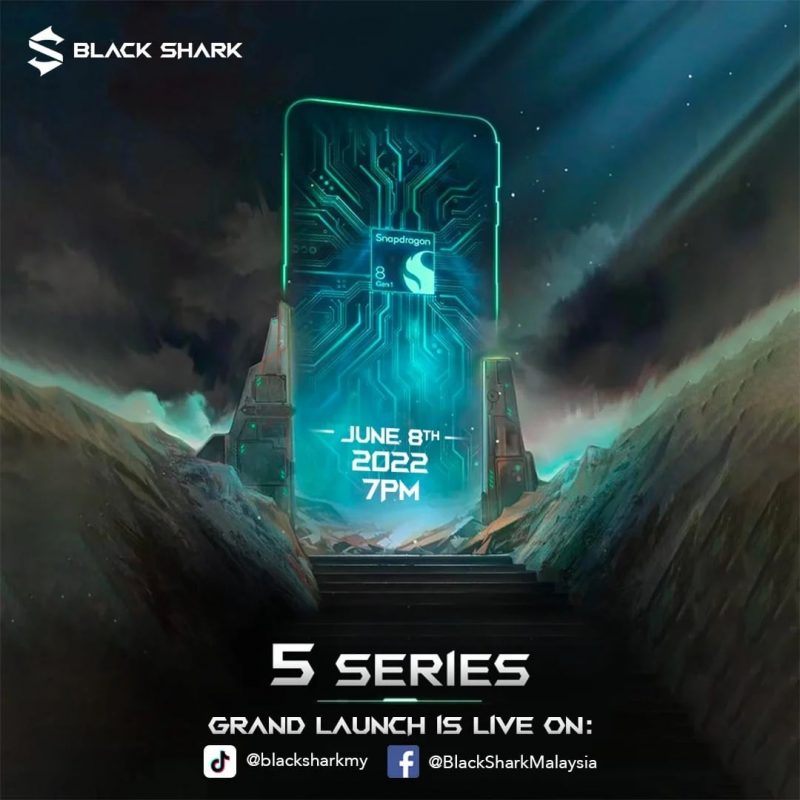 Black Shark 5 -puhelimet lanseerataan 8. kesäkuuta Malesiassa.