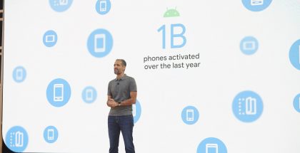 Google on aktivoinut yli 1 miljardia Android-puhelinta viimeisen vuoden aikana.