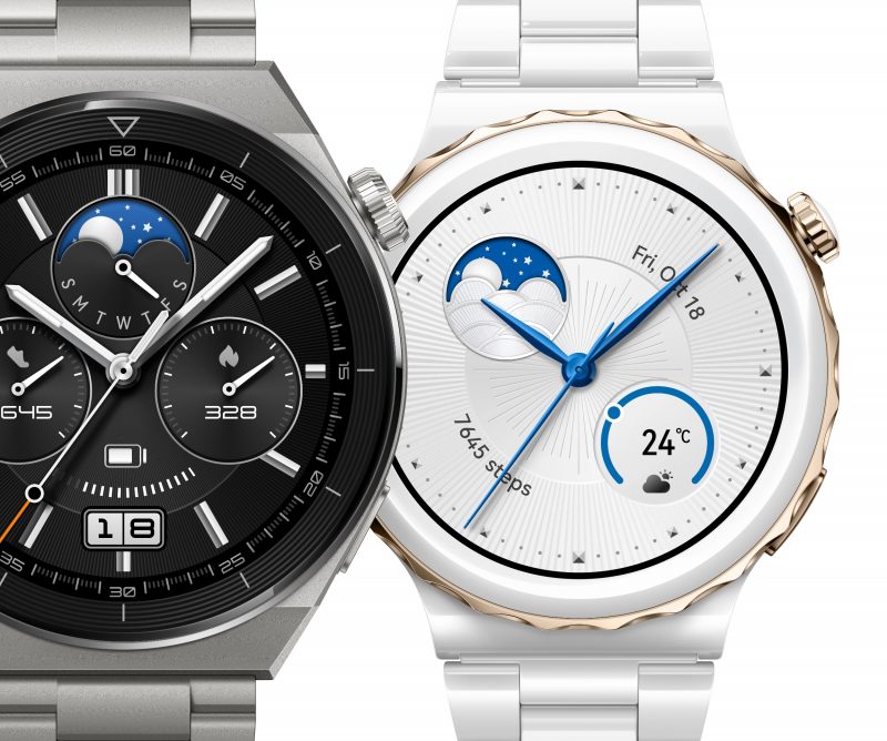 Huawei Watch GT 3 Pron kaksi tyyliversiota.