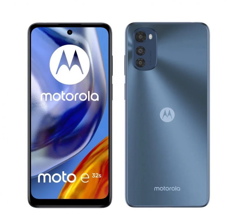 Motorola Moto E32s harmaana.
