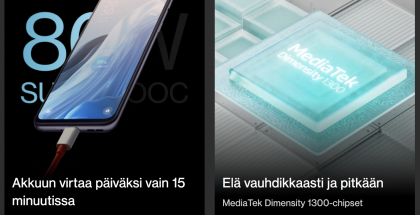OnePlus on jo vahvistanut Nord 2T 5G:stä 80 watin pikalatauksen ja MediaTek Dimensity 1300 -järjestelmäpiirin.