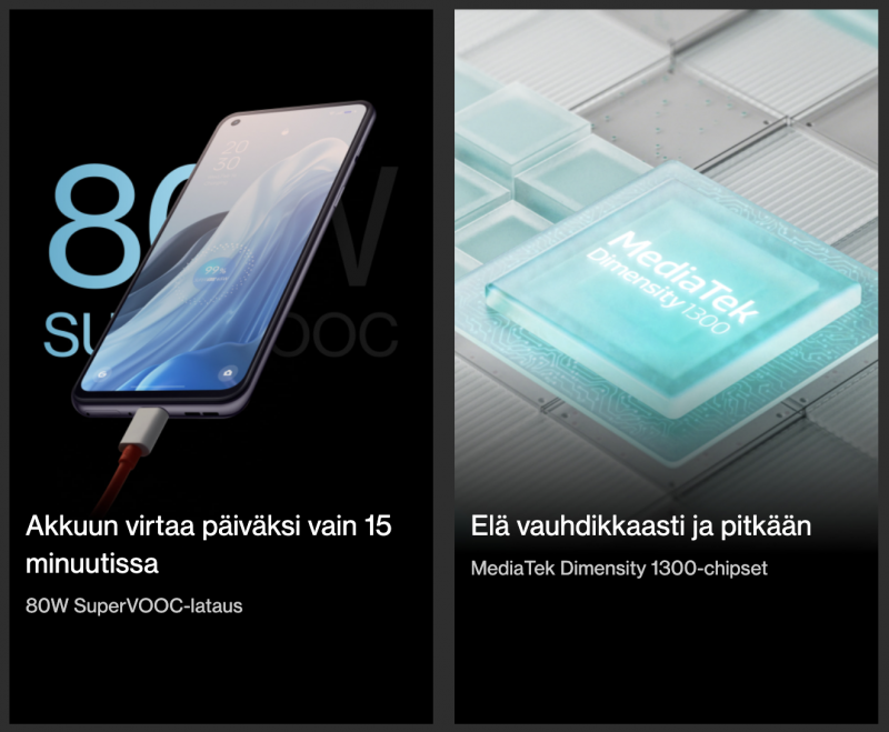 OnePlus on jo vahvistanut Nord 2T 5G:stä 80 watin pikalatauksen ja MediaTek Dimensity 1300 -järjestelmäpiirin.