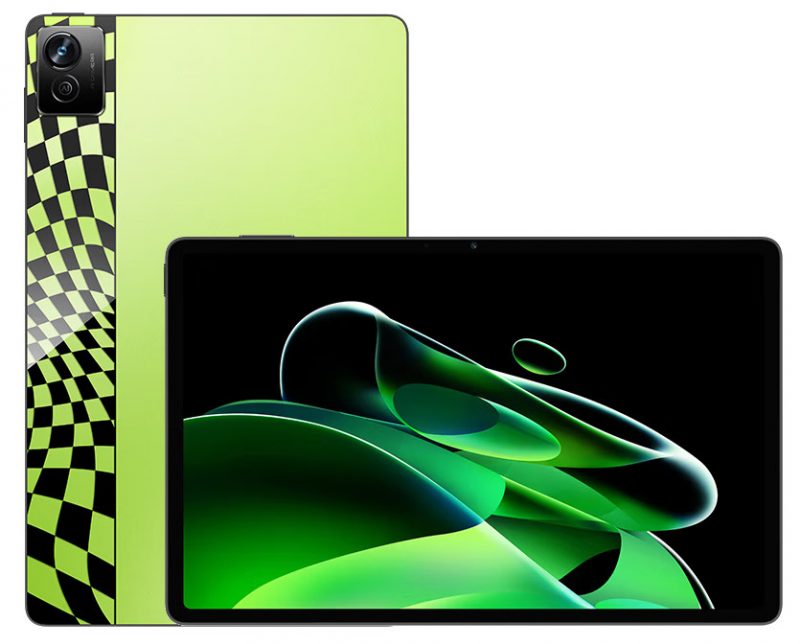 Realme Pad X:n vihreä värivaihtoehto.