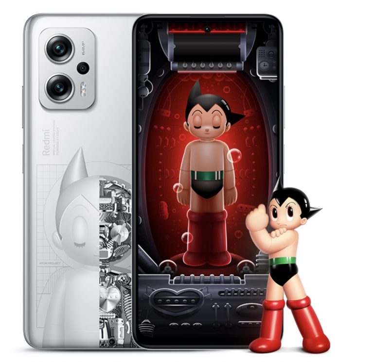Redmi Note 11T Pro+ Astro Boy -erikoisversio.