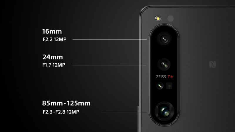Sony Xperia 1 IV:n takakamerat.