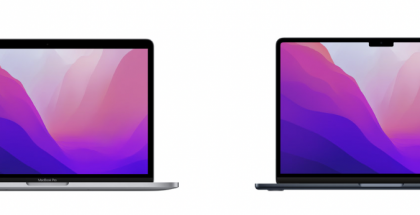 Vasemmalla 13 tuuman MacBook Pro ja oikealla MacBook Air.