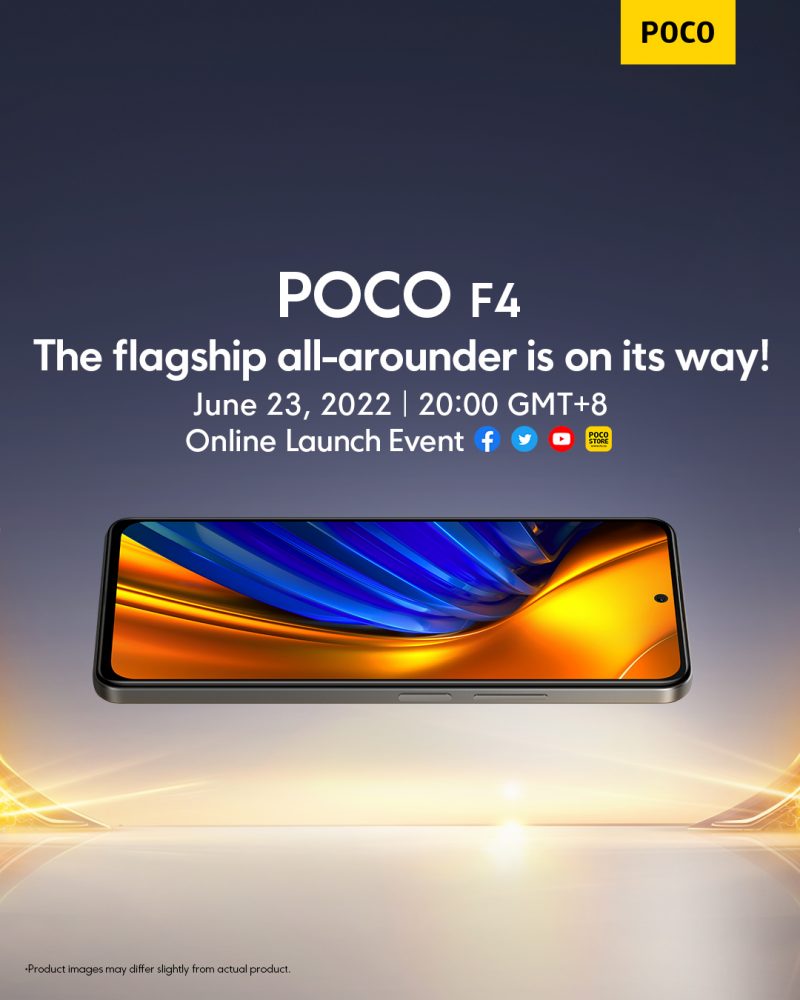 Poco F4 julkistetaan 23. kesäkuuta.