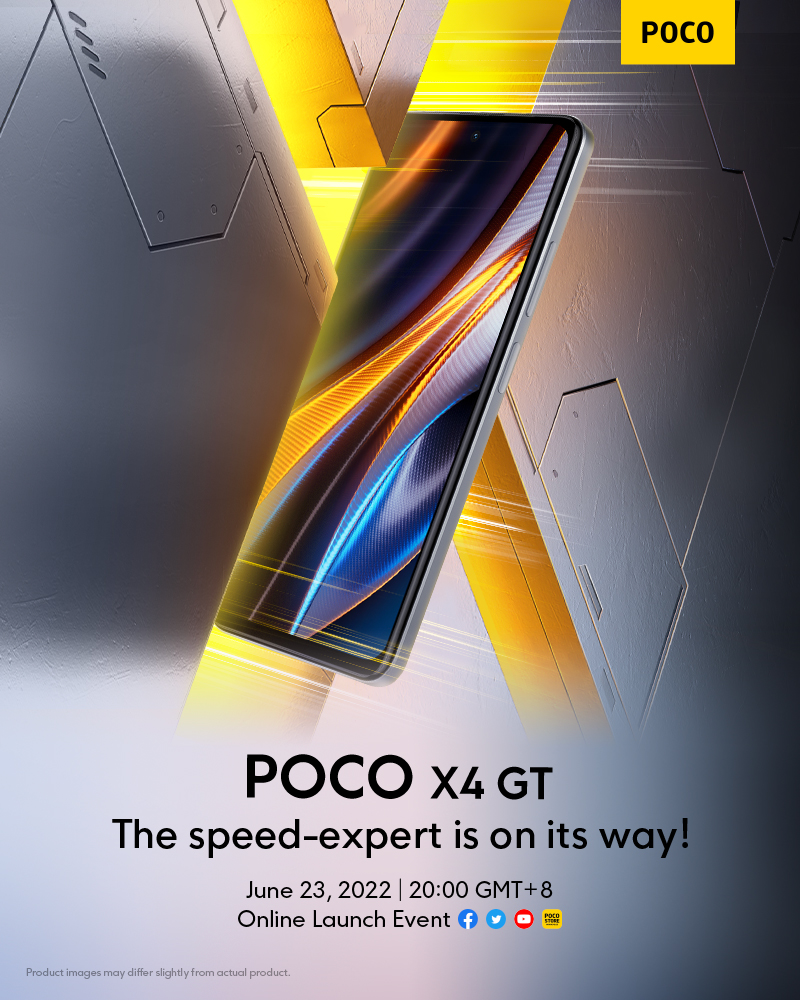 Poco X4 GT julkistetaan 23. kesäkuuta.