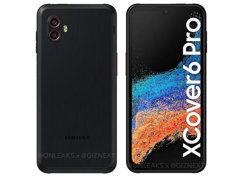 Samsung Galaxy XCover6 Pro. Kuva: OnLeaks / Giznext.