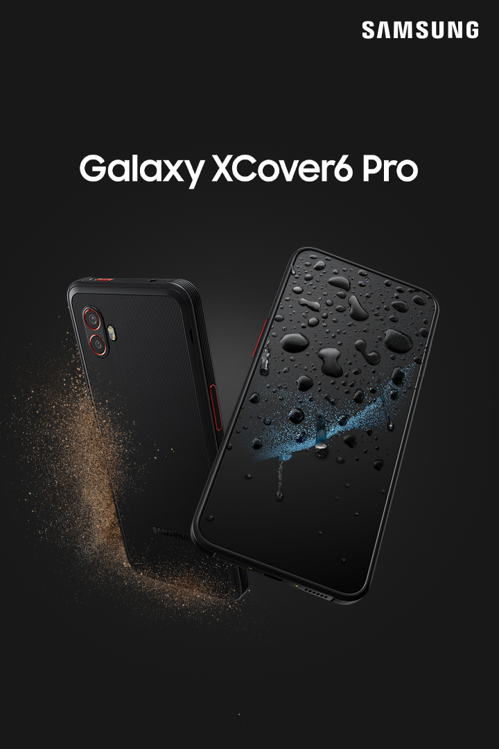 Galaxy XCover6 Pro jatkaa Samsungin kestävien älypuhelinten sarjaa. Kuva: Evan Blass / Twitter.