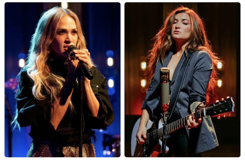Carrie Underwood (vasemmalla) ja Tenille Townes tarjoavat ensimmäisenä musiikkia Apple Music Sessions -julkaisuina.