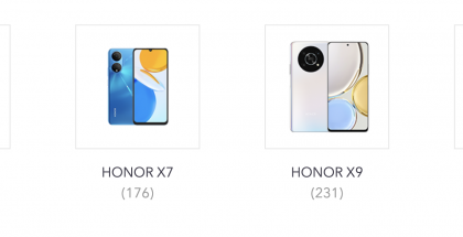 Honor X8 5G jo listattuna Honorin verkkosivuilla.