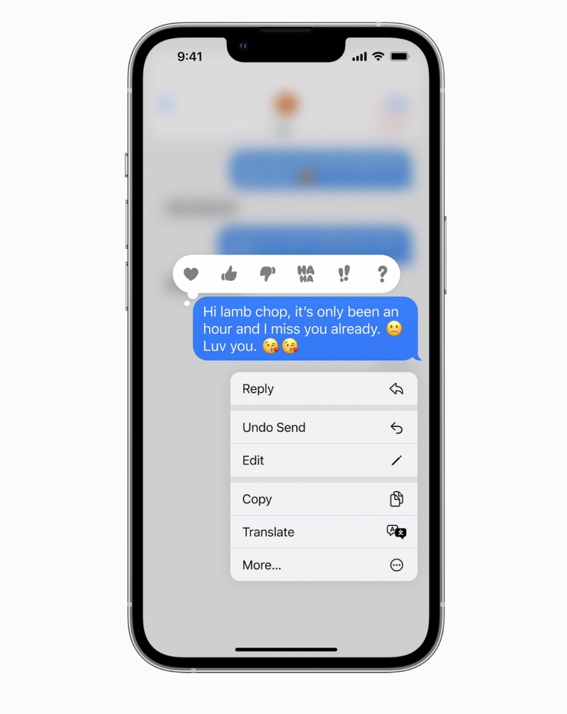 iOS 16 mahdollistaa iMessage-viestien muokkaamisen ja perumisen viestien lähettämisen jälkeen.